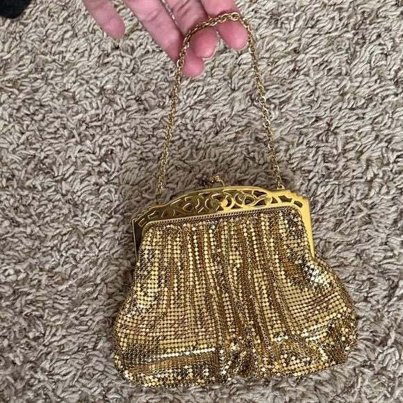 Vintage Mesh Whiting & Davis Gold Chain Evening Bag